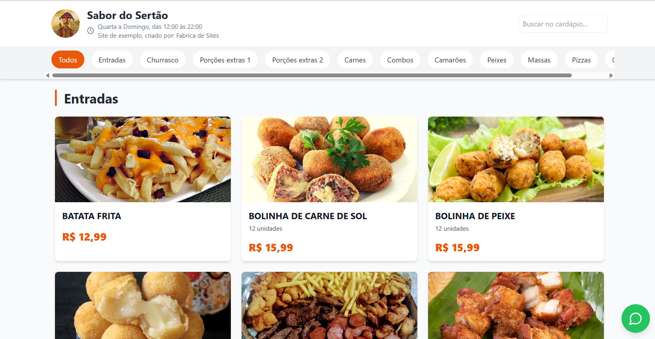 Cardápio Online para Restaurante